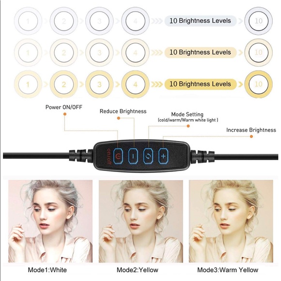 LED Ring Light 4" Tripod Stand for YouTube Video - Picture 3 of 7